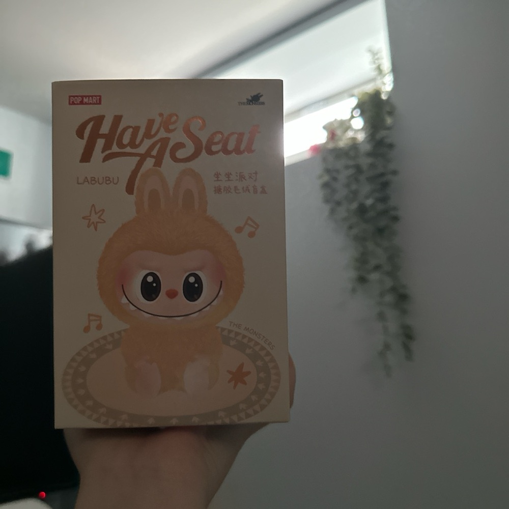 AUTHENTIC UNOPENED HAVE A SEAT LABUBU FROM POP MART!
